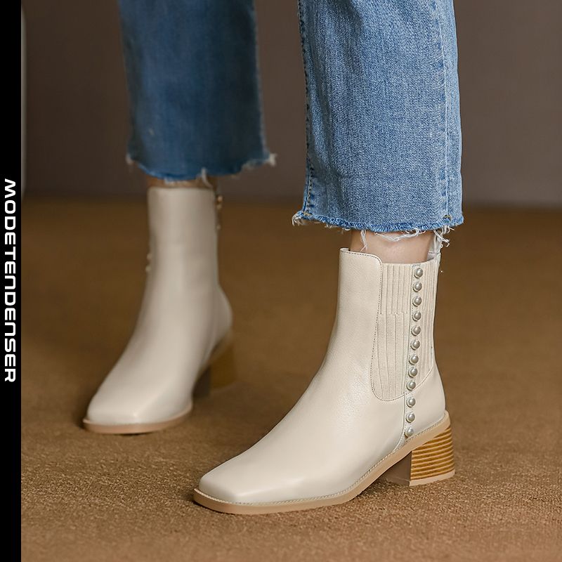 chelsea-støvler til kvinder i læder 3