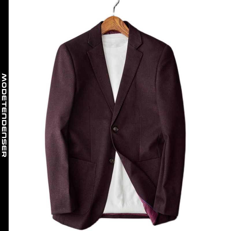 jakkesæt jakke i ensfarvet farve 4