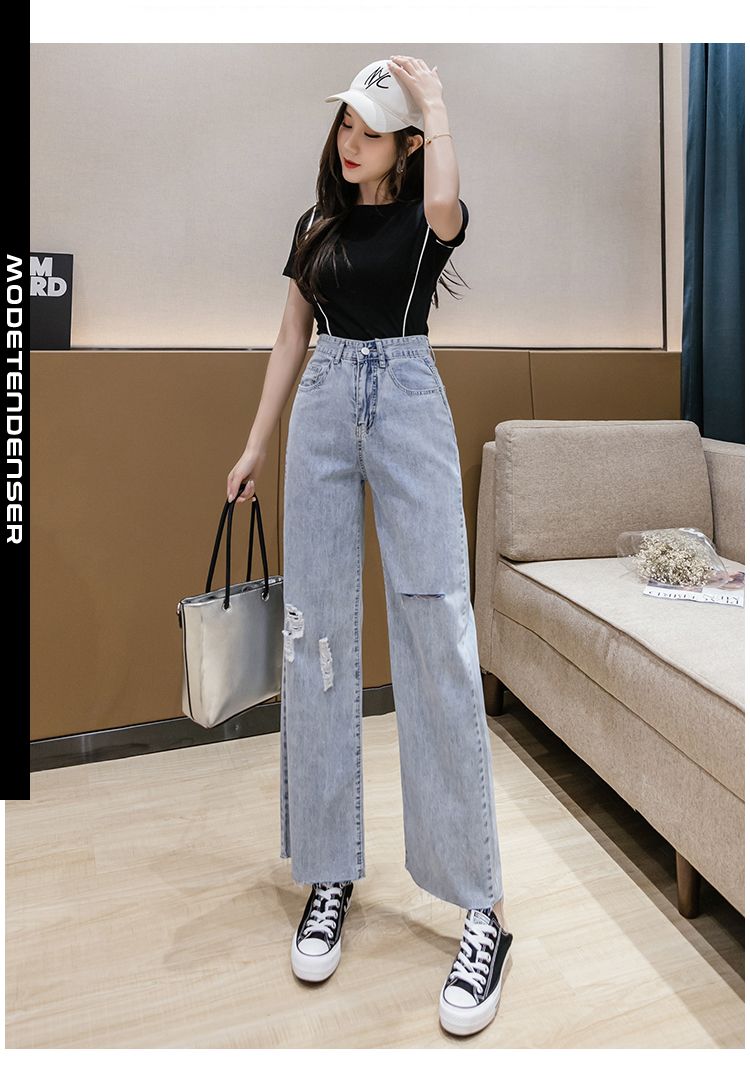 kvindelige jeans med høj talje 1
