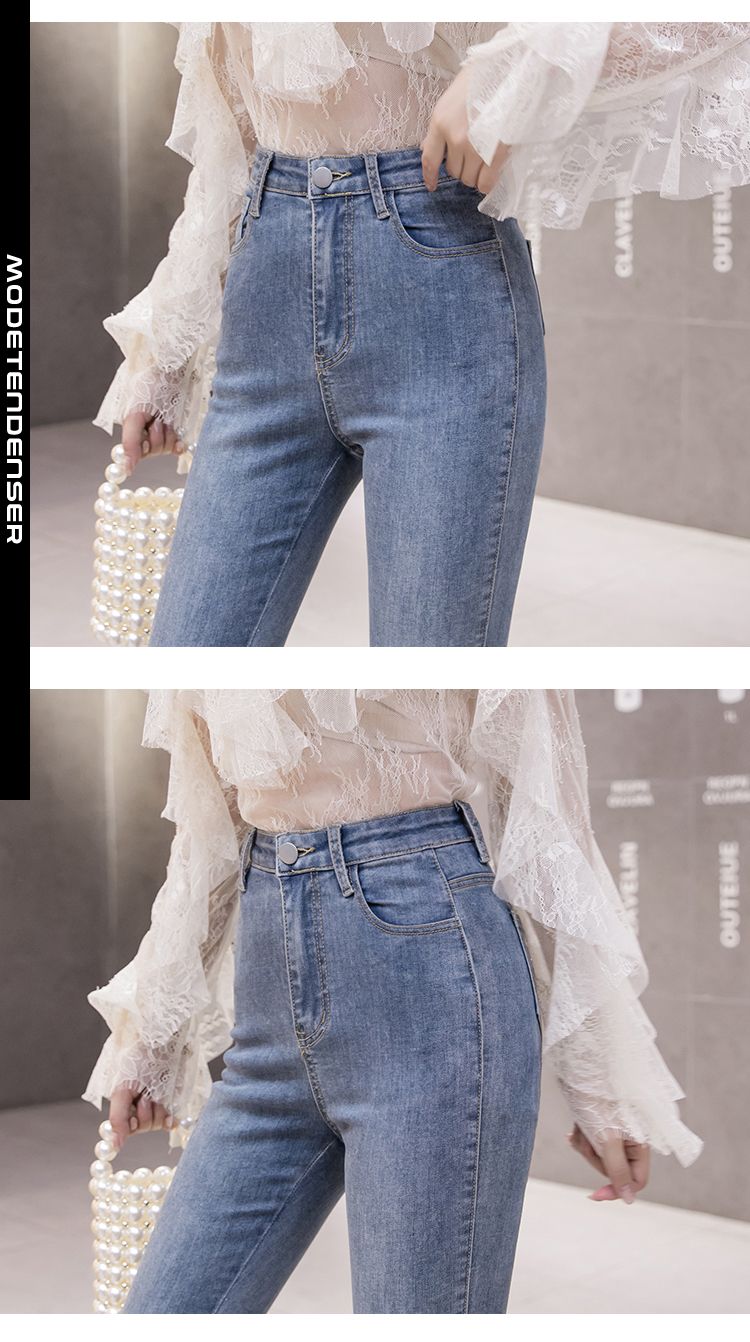 kvindelige jeans rhinestone 5