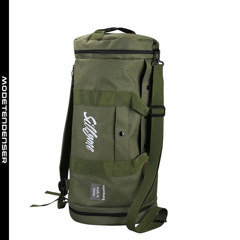 mandlig udendørs rejsetaske bjergbestigningstaske multifunktionel hærgrøn med stor kapacitet