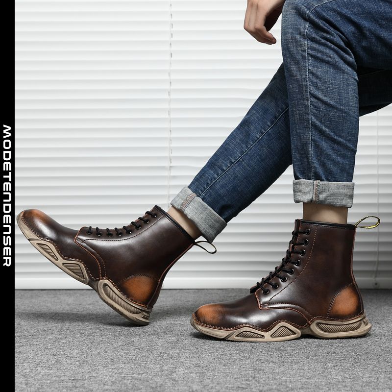 mænds læderstøvler 4