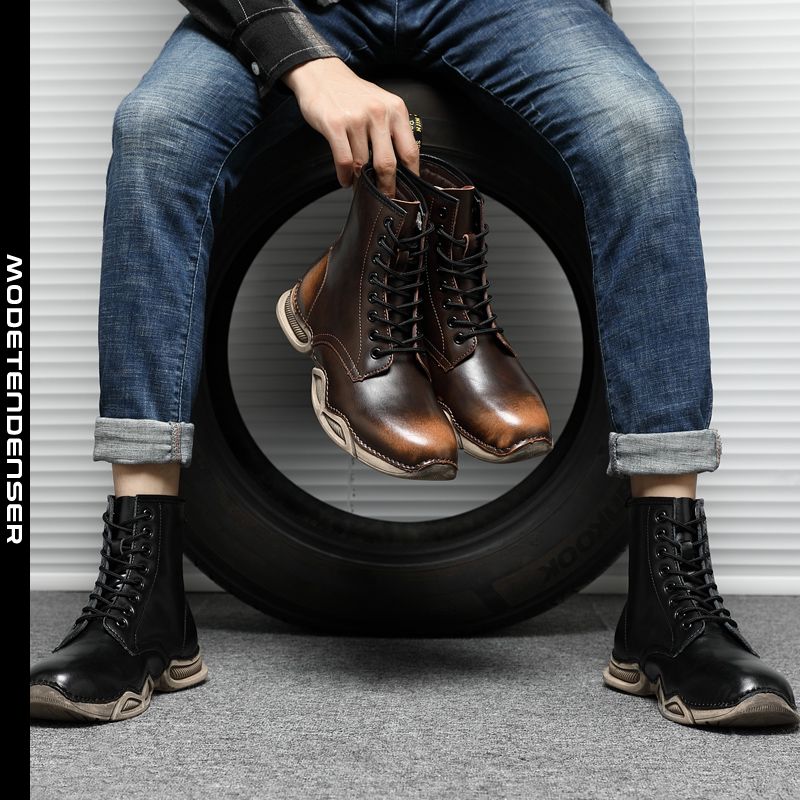mænds læderstøvler 5