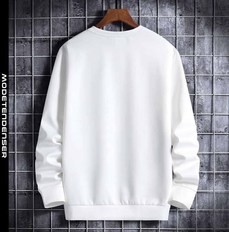 kort mænds sweatshirt 1