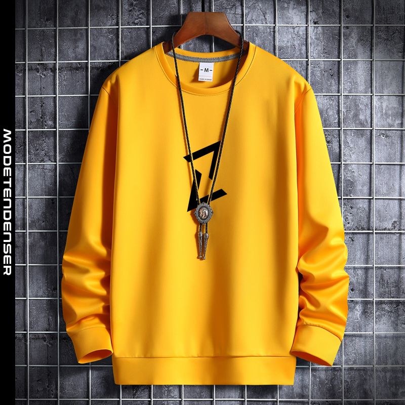 kort mænds sweatshirt 3