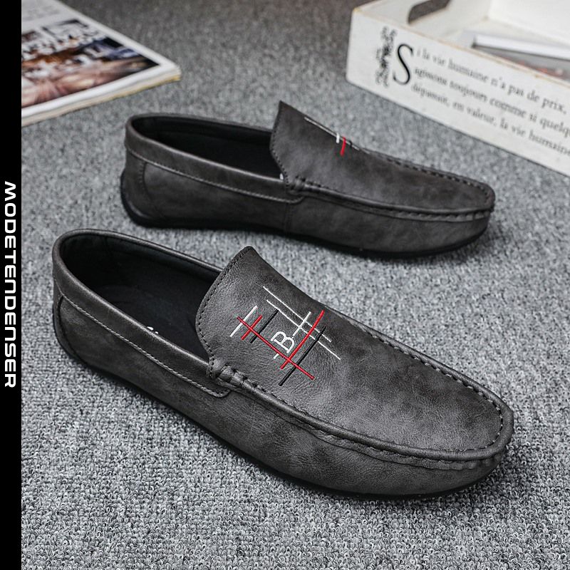mokasiner til mænd personlighed trend casual loafers grå