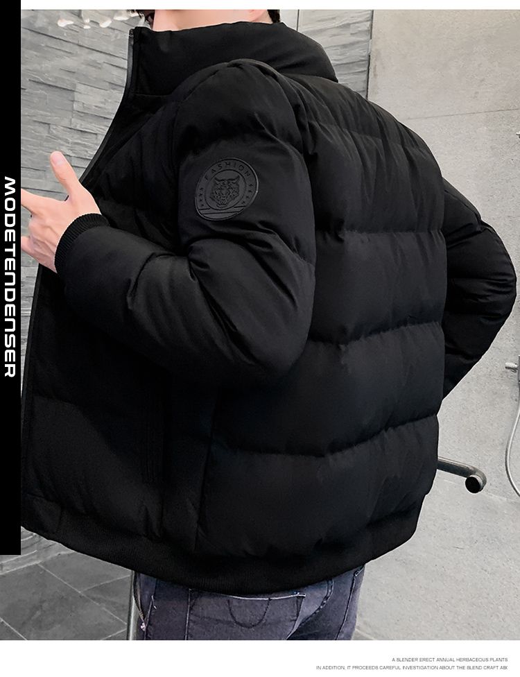 polstret jakke til mænd slim fit 1